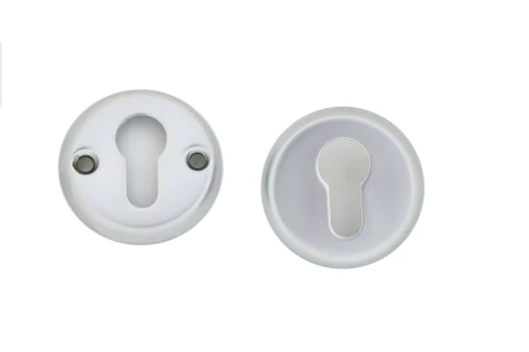 escutcheon for cylinder chrome satin