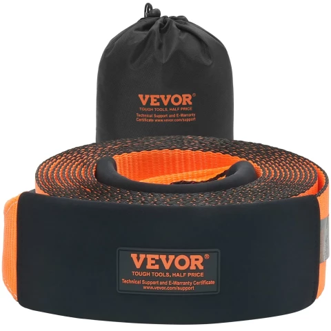 VEVOR recovery tow strap 10.2 cm x 9.1 m 21.1 t LC-TR03