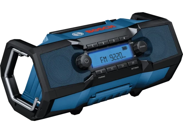 Akum. Mūzikas centrs GPB18V-3C Bluetooth, FM, 2x10W, bez akum. un lādētāja Bosch 06014A3200