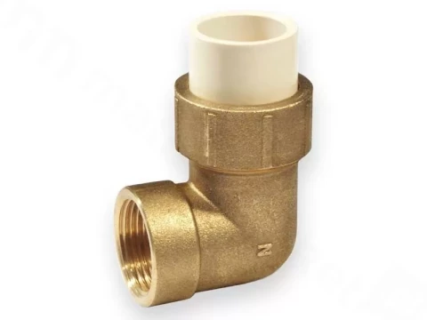 Līmējamais līkums 1/2" i.v., met/plastm. karstajam ūd. 4707-305