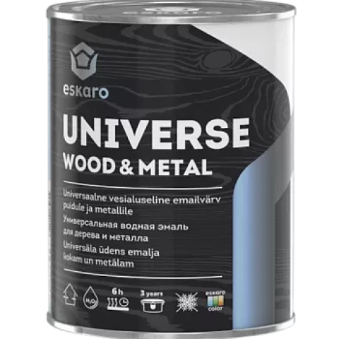 Eskaro UNIVERSE Wood&Metal A 0.9L Universāla ūdens bāzes emalja kokam un metālam