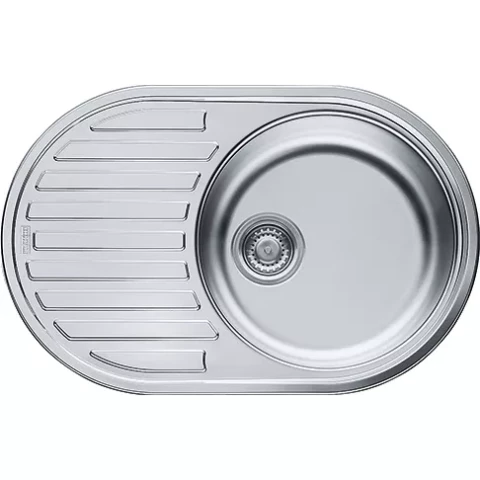 FRANKE virtuves izlietne PML 611, 770x500mm nerūsējošā tērauda auduma strukt ar vent 101.0009.497 xx
