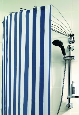 Shower curtain rod, umbrella