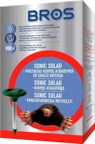 Bros Sonic solar репеллент с солнечными батареями