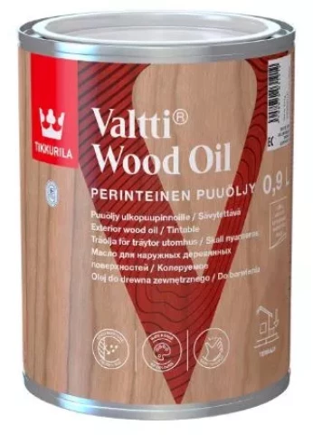 Tikkurila VALTTI-PUUOLJY 0.9L Solvent-borne wood oil for outdoor use