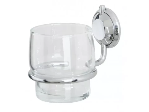 TORINO beaker holder, chrome/glass