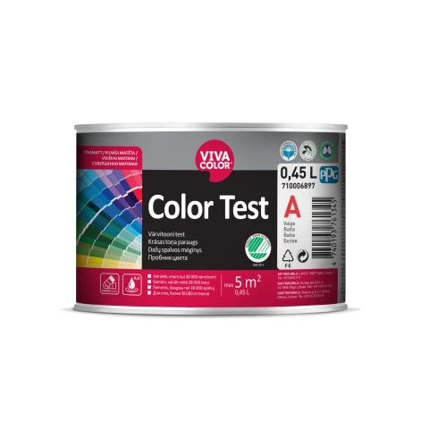 VIVACOLOR Color Test A 0.45L Pilnīgi matēta krāsa sienām Green Line