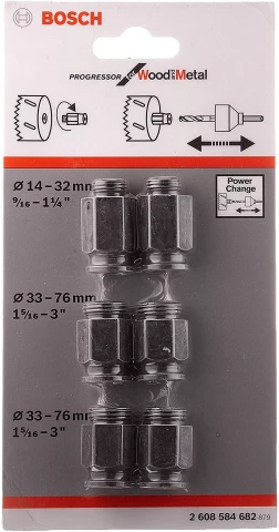 Adapteru komplekts 6gab/iep BOSCH 2608584682
