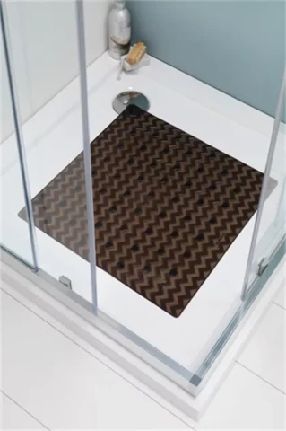 Leisure 53x53 vannas paklājs pelēks/caurspīdīgs