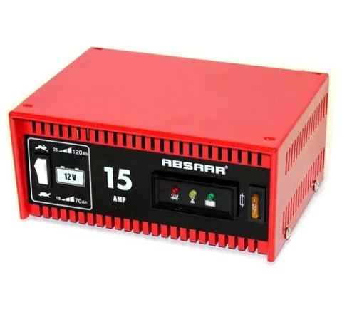 ABSAAR akum.bater.lādētājs  prof.mod 15A-12V 2 režīmi