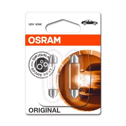AUTO SPULDZE OSRAM 10W 12V  standartlampa 2 gab.