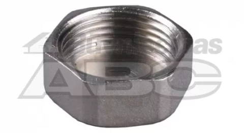 Chromed end plug 3/4" F