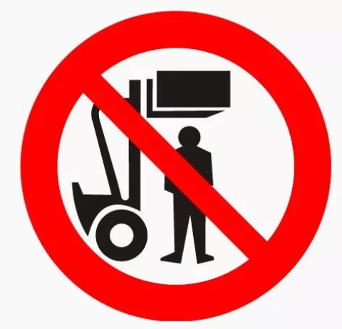 Uzlīme  "Nestāvēt zem kravas"  D15