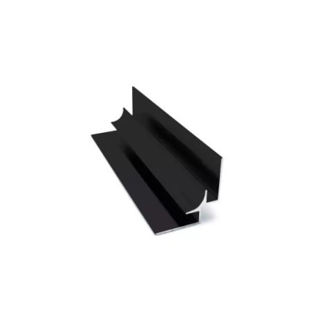 Genesis PIA Internal Corner Profile for 5 mm Vinyl Panels, 2.6 m, Matt Black