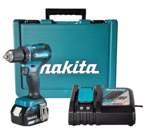 Akum. urbjmašīna DDF485SF 18V 3.0Ah + lādētājs, koferis MAKITA