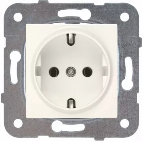 ASFORA Rozete ar bērnu aizsardzību a/z mehānisms bēšs EPH2970223