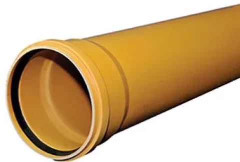 PVC āra kanalizācijas caurule 160/4.0/500mm, SN4 0.5m