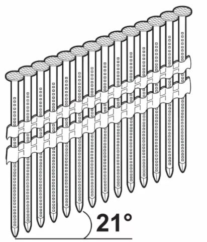 Гвозди 2,8/75 Zn 17D-1300 шт/уп. ЕССВЭ 777493