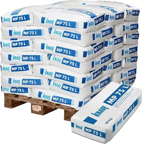 Knauf MP 75 L, 30kg, Гипсовая машинная штукатурка  - ПОДДОН (40шт)