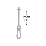 Šūpoļu stiprinājums A-veida 110mm M12