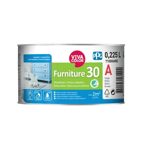 Vivacolor GL Furniture 30 A 0.225L Semi matt furniture paint