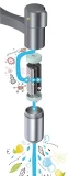 FRANKE VITAL maisītājs ar filtru J-SPOUT, Chrome/gunmetal, 120.0621.229
