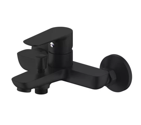 Смеситель для ванны и душа Vento Palermo Black, с аксессуарами