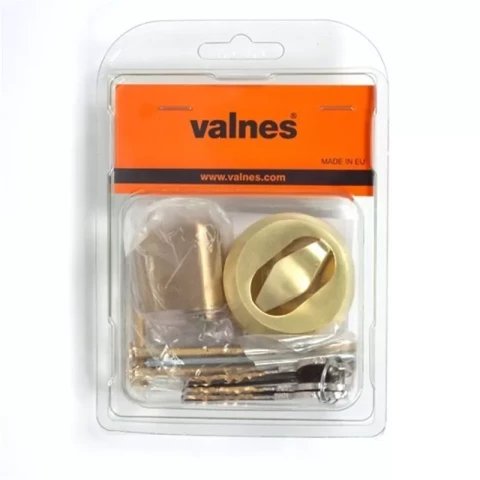 Овальный цилиндр с винтом и подкладкой 18 мм. стоять. замок, 3 ключа, латунь