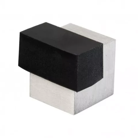 Door stopper Quadro square stainless steel 19x19mm