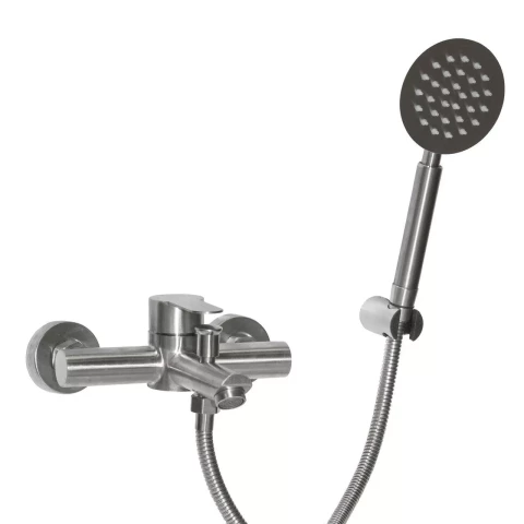 Vannas jaucējkrāns STEEL ar dušas komplektu S701-188