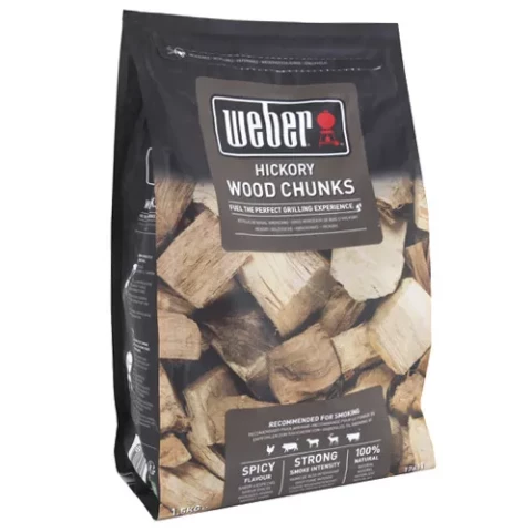 Weber large wood chunks for smoker - Hickory 17619