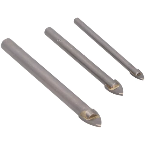 FASTER TOOLS Drill bits for glass and glaze 6,8,10 mm