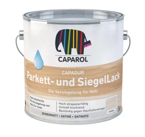 Caparol Parkett und SiegelLack 2.5L Высоко-глянцевое, прозрачное запечатывающее покрытие для паркета