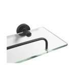 CARBON stikla plaukts, melns