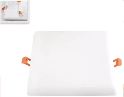 Iebūvējams LED gaismeklis 200-240V 18W 1600Lm 4000K  IP44 120x120x16mm kvadrats