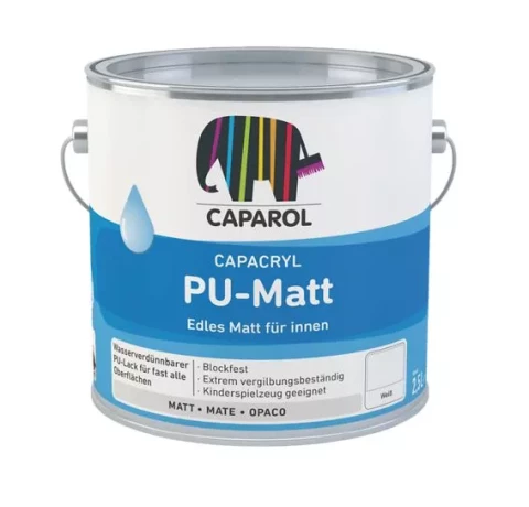 Caparol Capacryl PU-Matt Basis-M 9.6L Matēta krāsa TIKAI TONĒŠANAI! poliuretāna-akrila