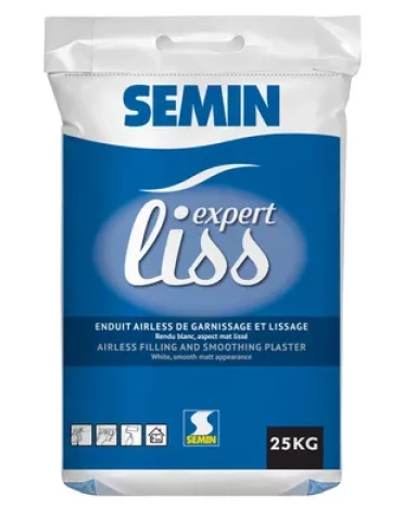 Semin EXPERT LISS 25kg Gatava elastīga špaktele iekštelpām maiss