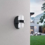 Outdoor wall light TRIO LIMEIRA LED SMD 2x3.5W 2x380lm 3000K IP44 black matte R24256232