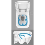 Ideal Standard i.life E RimLS Wall-Hung Shower Toilet with Dryer and Remote Control, White, K875501