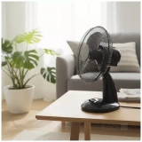KOBI Galda ventilators VIENTO 40W melns D34cm