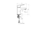 Bathroom sink faucet UNO-18  N80001