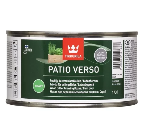 Tikkurila PATIO VERSO 0.33L Grey Wood Oil