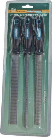 Skrāpjvīļu komplekts kokam, 3gab/iep., MANNESMANN M61030