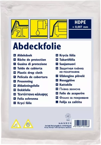 Nosegplēve HDPE 0.004mm 16m2 4x4m