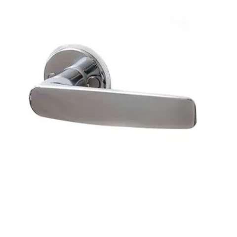 Door handle up to 65mm, Scandinavian, brass, stainless steel tone