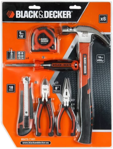 Black & Decker darbarīku  komplekts 6 gab.