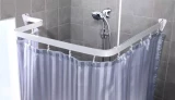 688-10 Shower curtain rod Flexi white DUSCHY