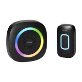 Doorbell wireless LED RGB 60 tunes 300m 92dB 3xAA black