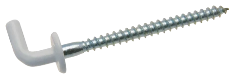 L-veida skrūve 3.5x52x14 GV  ar atduri,balta