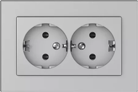 VILMA XP 500 metal  socket double with side earth